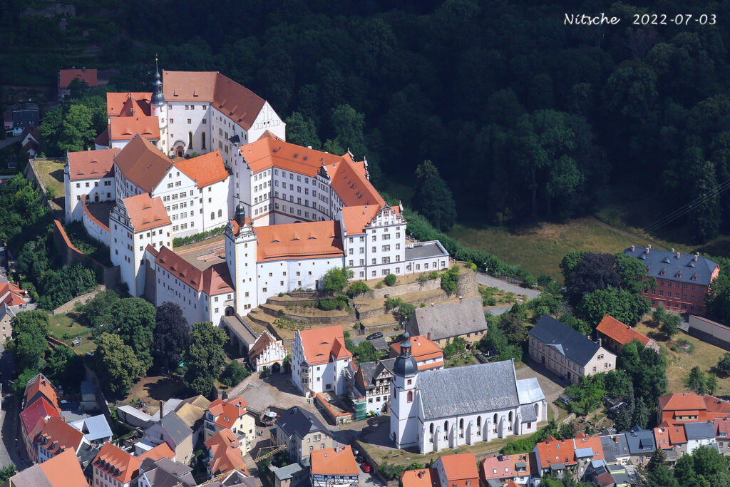 Schloss Colditz aus der Luft