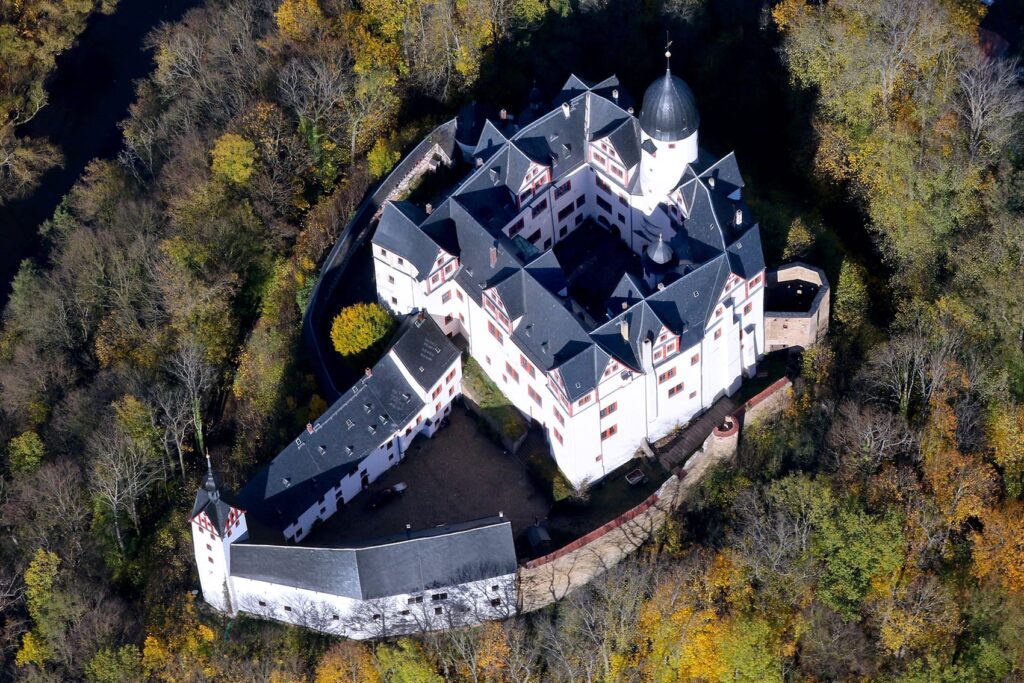 Schloss Rochsburg über der Zwickauer Mulde